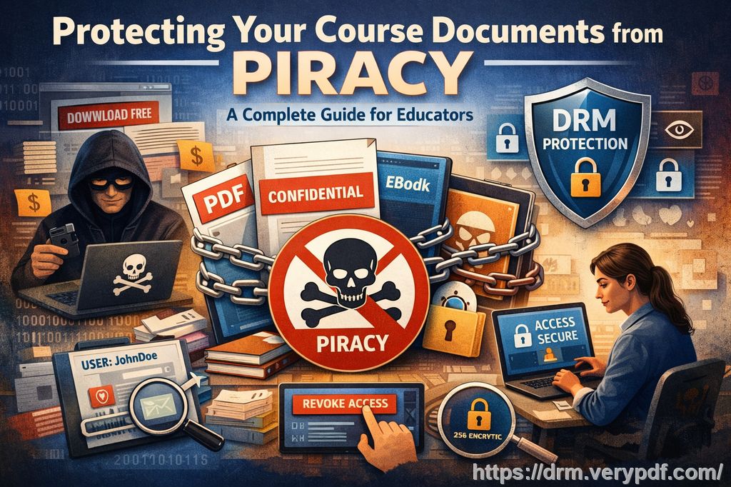 如何保護線上課程的高價值PDF，防止學生非法分享、複製或列印課程資料