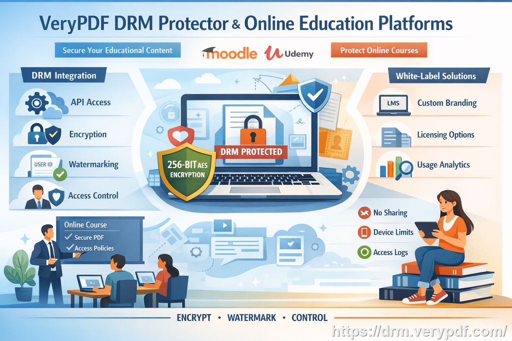 Kursmaterial sicher sch&uuml;tzen: Dynamisches Wasserzeichen mit Name und E-Mail jedes...