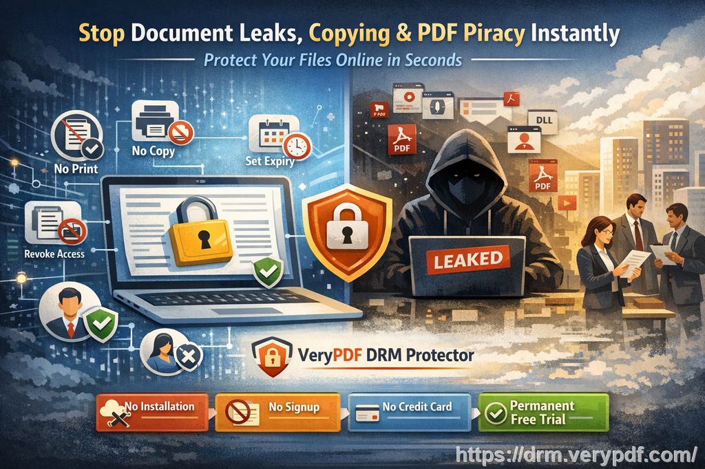 典型行业痛点：PDF 被随意分享，内容控制丧失