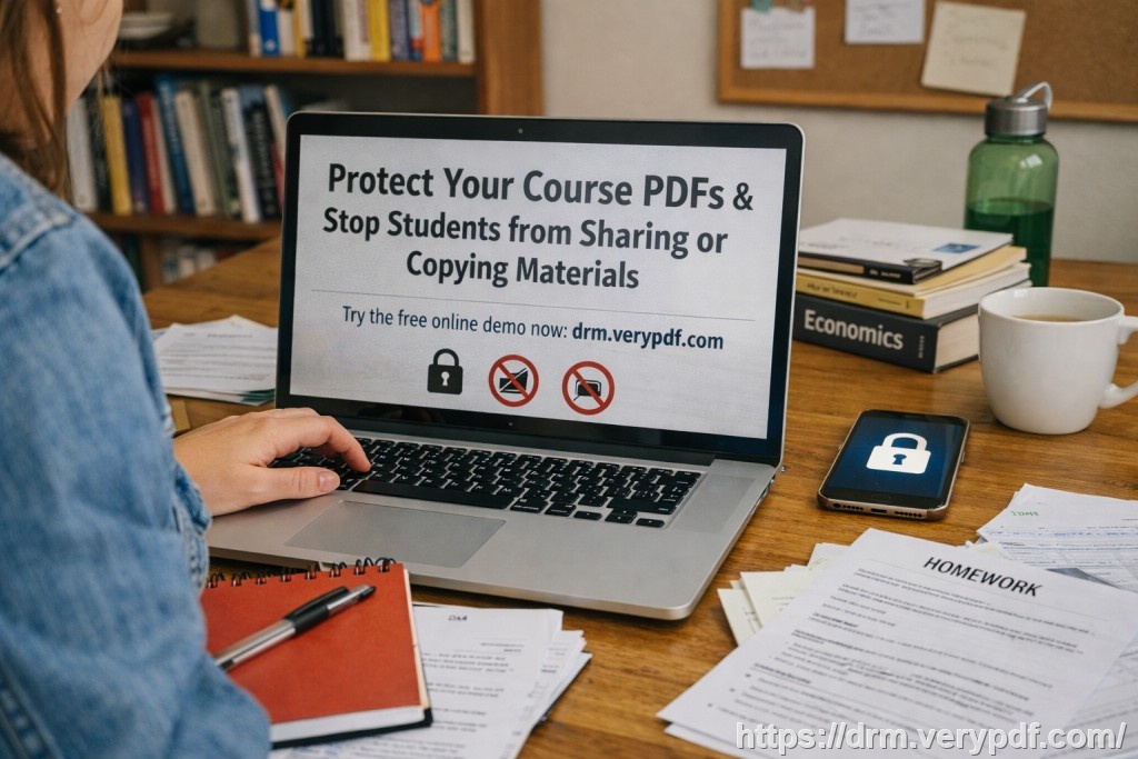 如何保障線上課程的PDF安全，防止學生私下分享與破解，維護授課與收益完整性