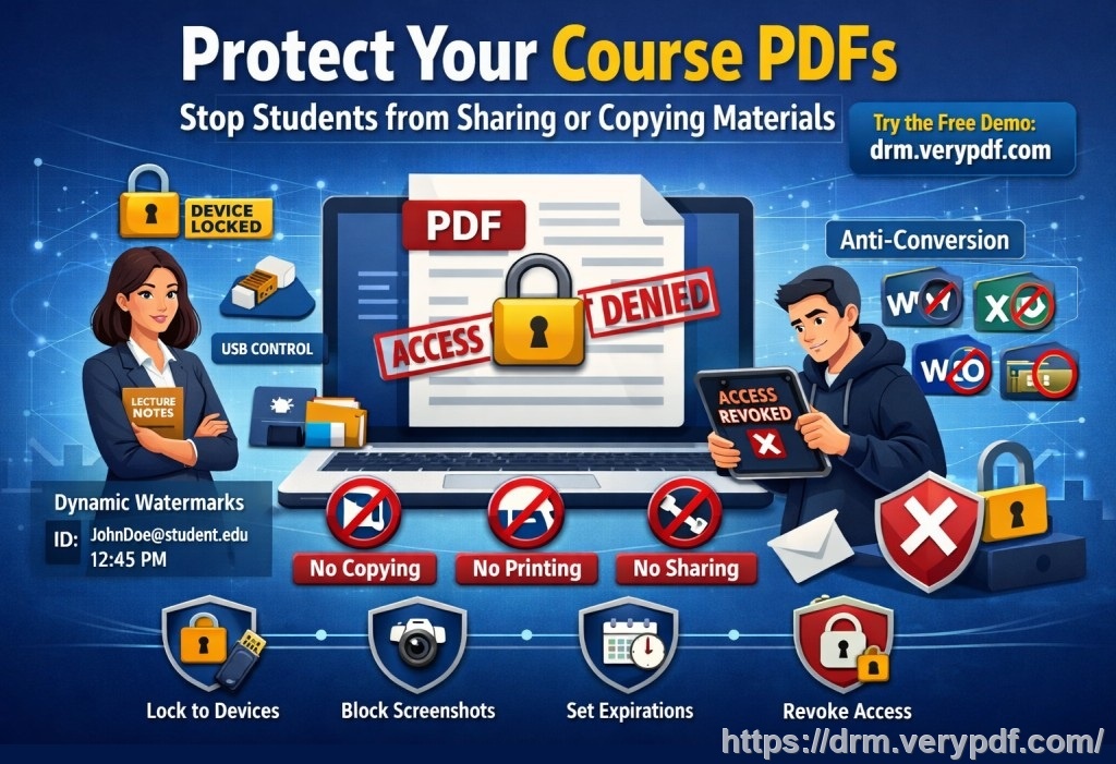 在我的课堂上，我经常遇到这样的困扰：学生会将我的讲义 PDF 分享给其他人，或者尝试将作业 PDF 转换成 Word 文...