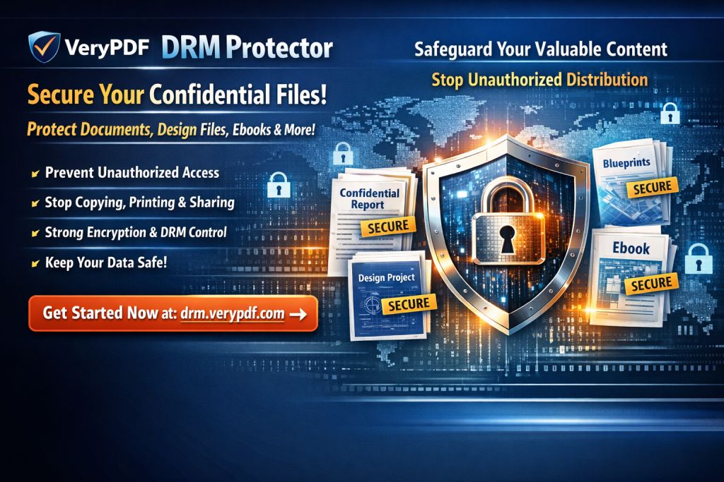 So sch&uuml;tzen Sie akademische PDFs effektiv: Schritt-f&uuml;r-Schritt mit VeryPDF DRM...