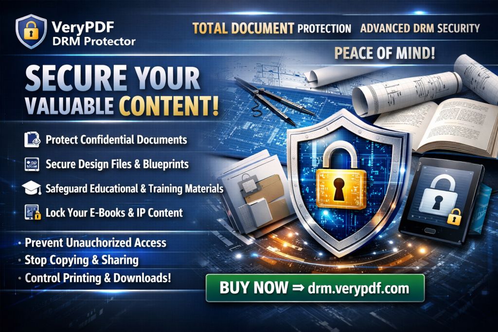 How to Protect Training Materials and Prevent Unauthorized Sharing with VeryPDF DRM...