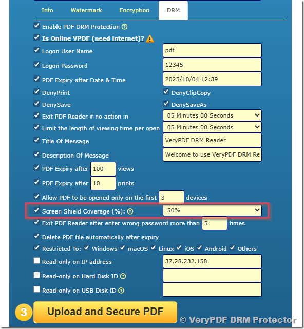 New DRM Protection Features in VeryPDF DRM Protector: Screen Shield, Dynamic Watermarks, Device & OS Restrictions