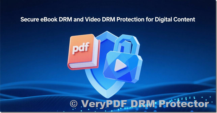 VeryPDF DRM Protector: Secure PDF, eBook, and Video DRM Protection for Digital Content Online