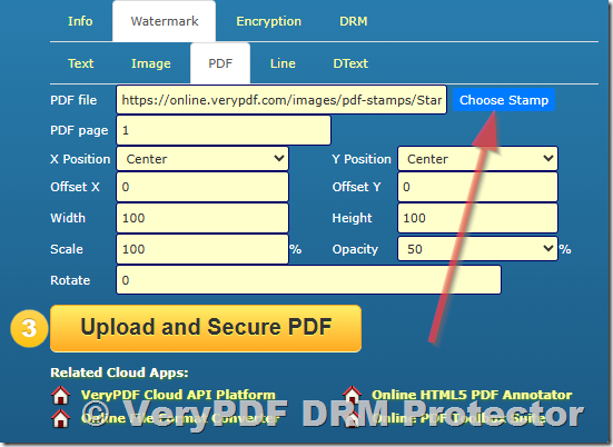 Import PDF as a Watermark with Transparency in VeryPDF DRM Protector Import PDF as a Watermark with Transparency in VeryPDF DRM Protector