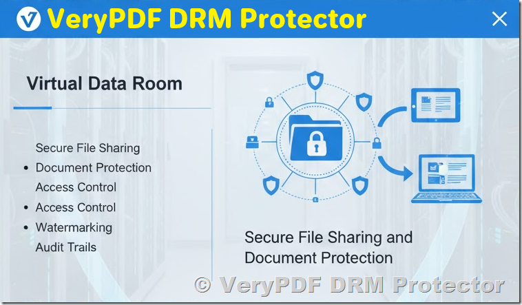 Using VeryPDF DRM Protector as a Virtual Data Room: Secure File Sharing and Document Protection