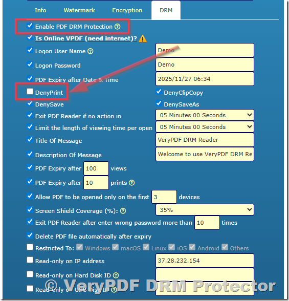 How to Fully Protect Your PDF Workbooks and Block Virtual Printers Using VeryPDF DRM Protector (Business Plan)