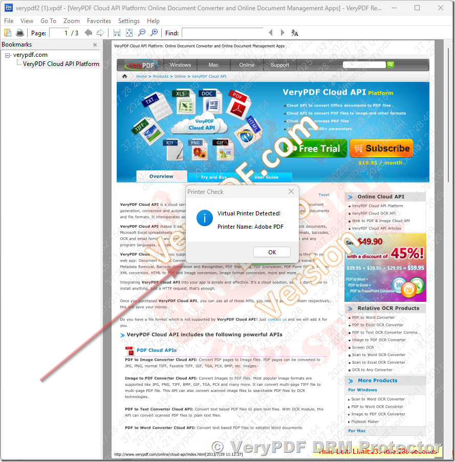 How to Fully Protect Your PDF Workbooks and Block Virtual Printers Using VeryPDF DRM Protector (Business Plan)