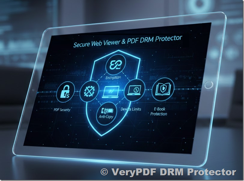 VeryPDF Secure Web Viewer & PDF DRM Protector: PDF Security, Encryption, Anti-Copy, Device Limits, and E-Book Protection