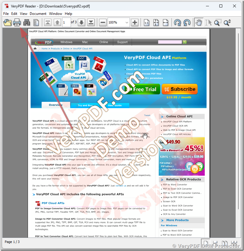 How to Print a DRM-Protected PDF with VeryPDF DRM Protector on macOS