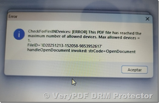 How to Resolve "Maximum Allowed Devices" Errors in VeryPDF DRM Protector