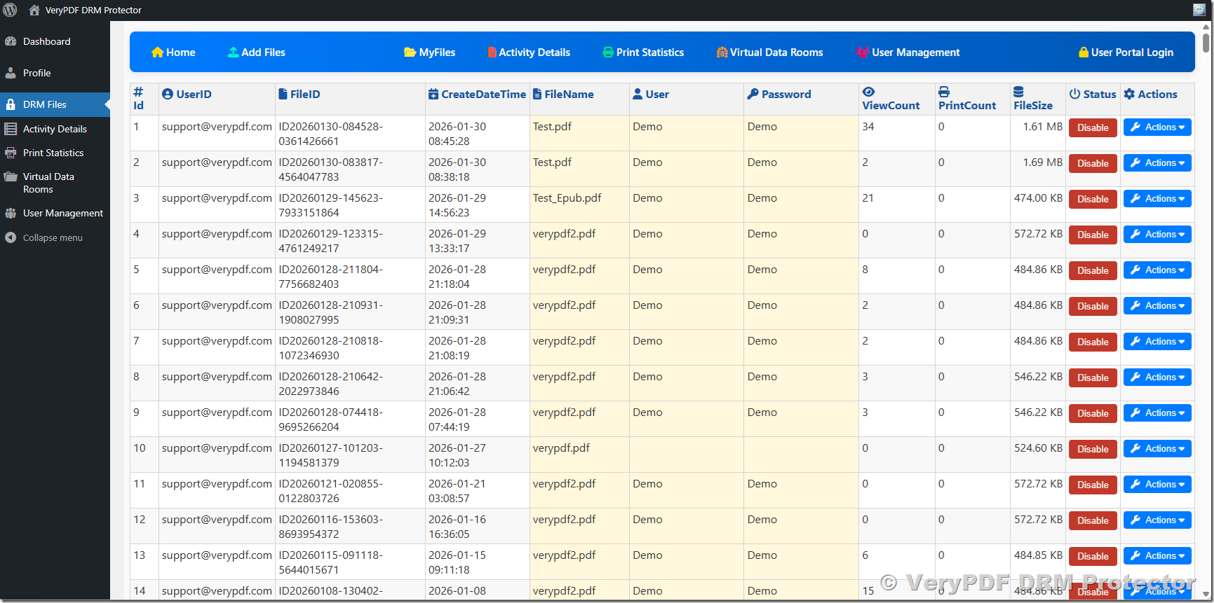 How to Add Administrators and Manage Protected PDFs in VeryPDF DRM Protector