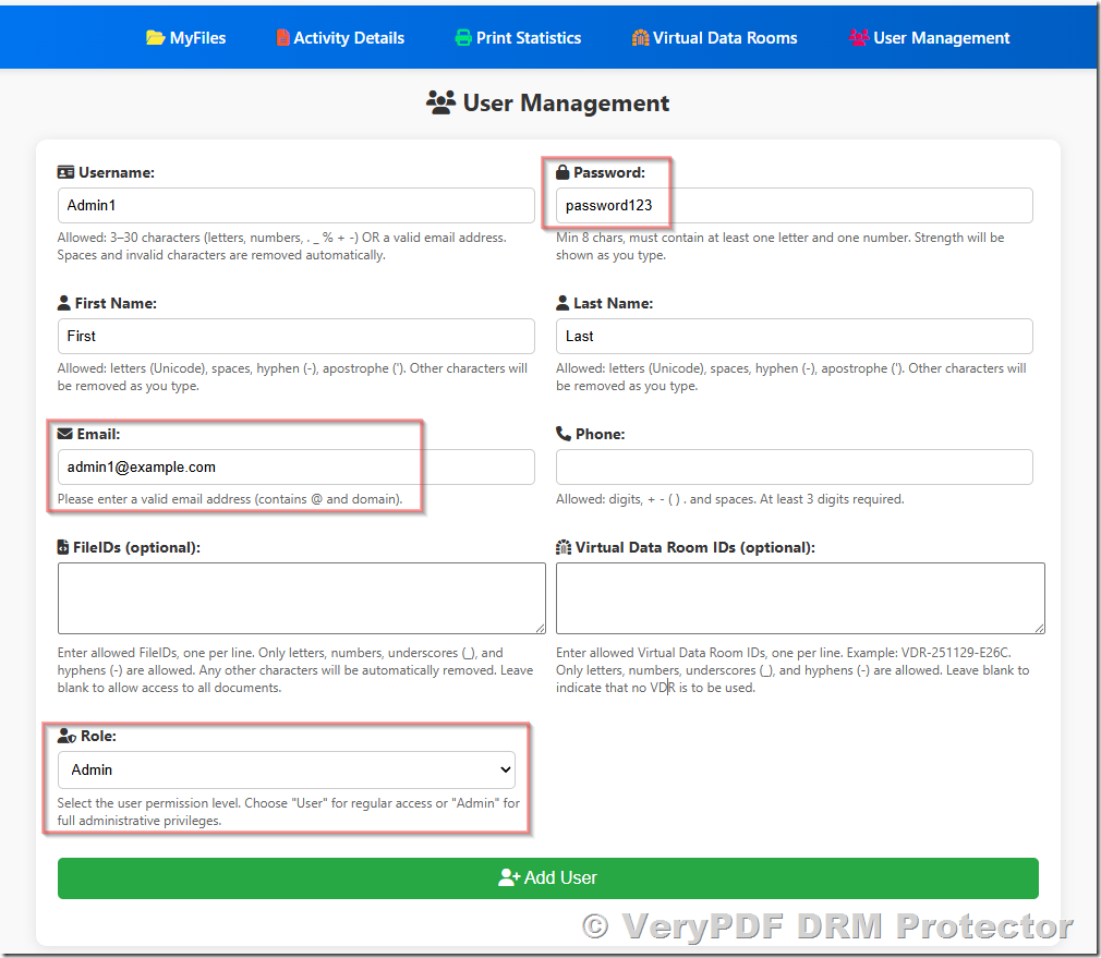 How to Add Administrators and Manage Protected PDFs in VeryPDF DRM Protector