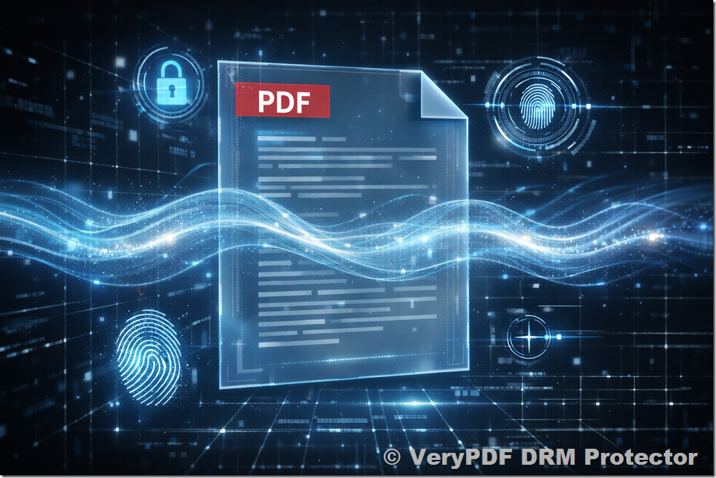 Invisible PDF Shield with Blind Watermarking for Document Security, VeryPDF DRM Protector with Blind Watermarking & Invisible Forensic Tracking