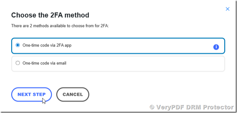 How to Enable Two-Factor Authentication on Your VeryPDF DRM Protector Account