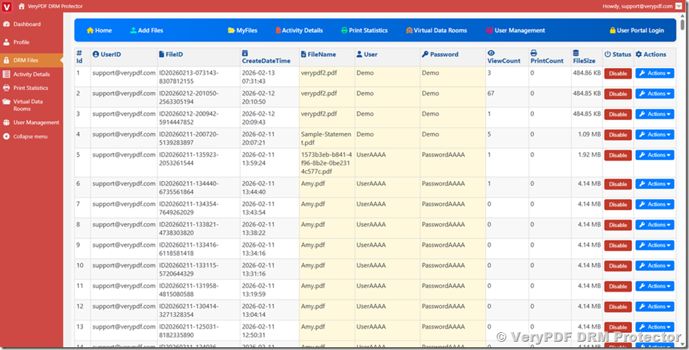 User-Specific Access Control in VeryPDF DRM Protector: How to Secure PDFs, Manage Permissions, and Prevent Unauthorized Sharing