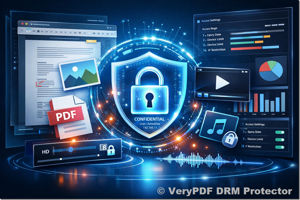 [Solution] VeryPDF DRM Protector: Secure PDF, Document, Video & Media Protection with Advanced DRM Controls