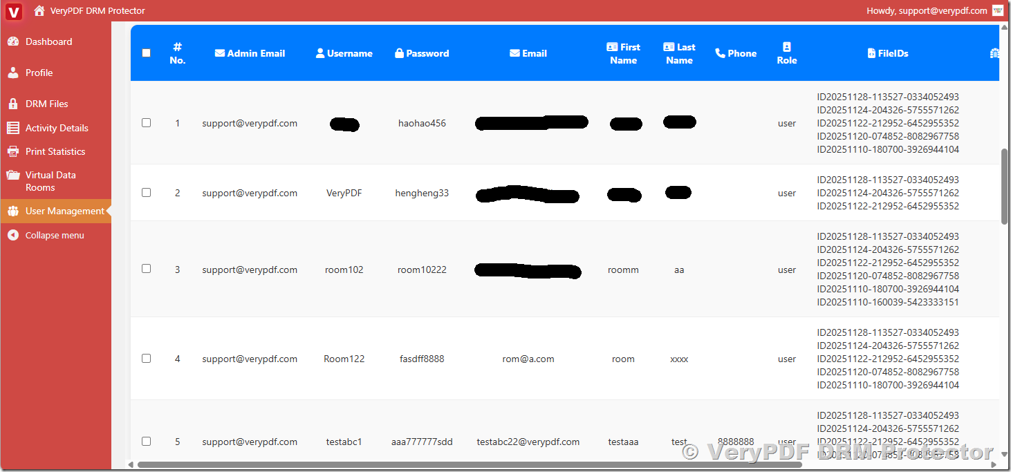 VeryPDF PDF DRM API Documentation | PDF Protection Integration | PDF Security Management | User & Book Management APIs | Enterprise PDF Access Control | PDF Rights Management | Secure PDF Automation