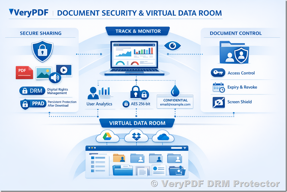 VeryPDF Document Security & Virtual Data Room: Protect, Track, and Control Your Sensitive Documents