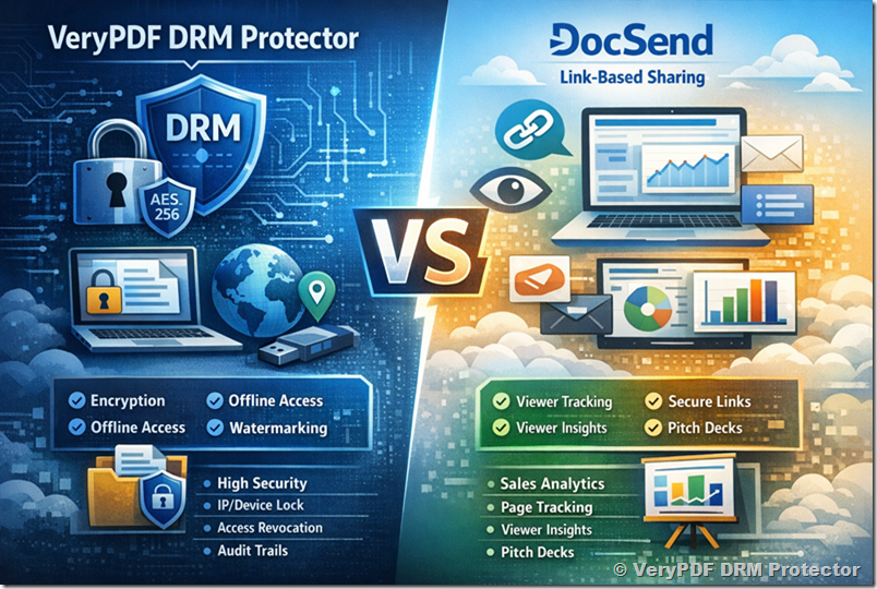 VeryPDF DRM Protector vs DocSend: A Deep Technical and Business Comparison