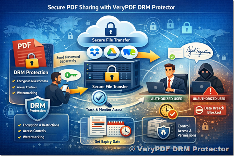 Secure PDF Sharing: Protect, Encrypt, and Transfer Files Safely with VeryPDF DRM Protector