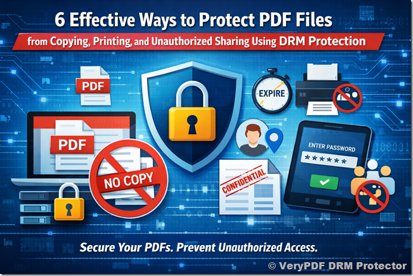 6 Effective Ways to Protect PDF Files from Copying, Printing, and Unauthorized Sharing Using DRM Protection