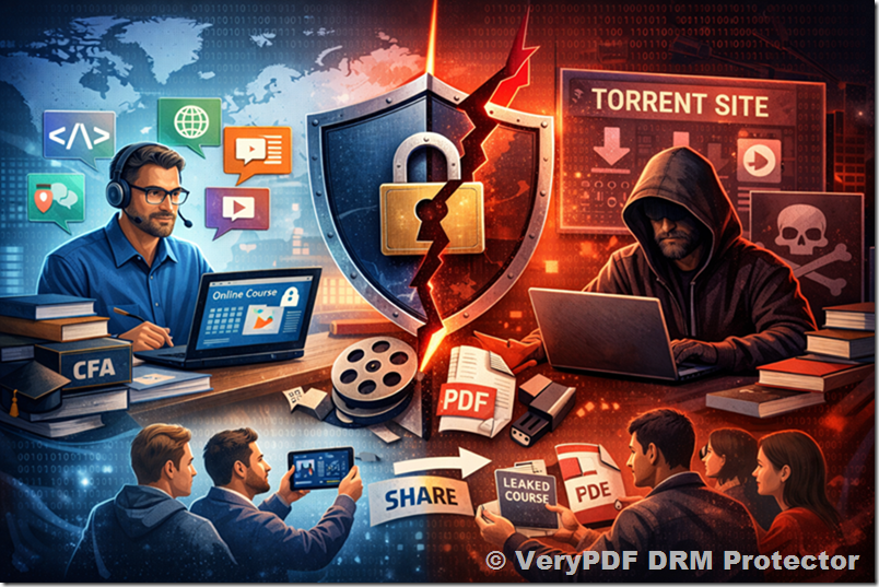 Protect Your Online Courses and Paid Content with VeryPDF DRM Protector: A Complete Guide for Educators and Knowledge-Based Professionals