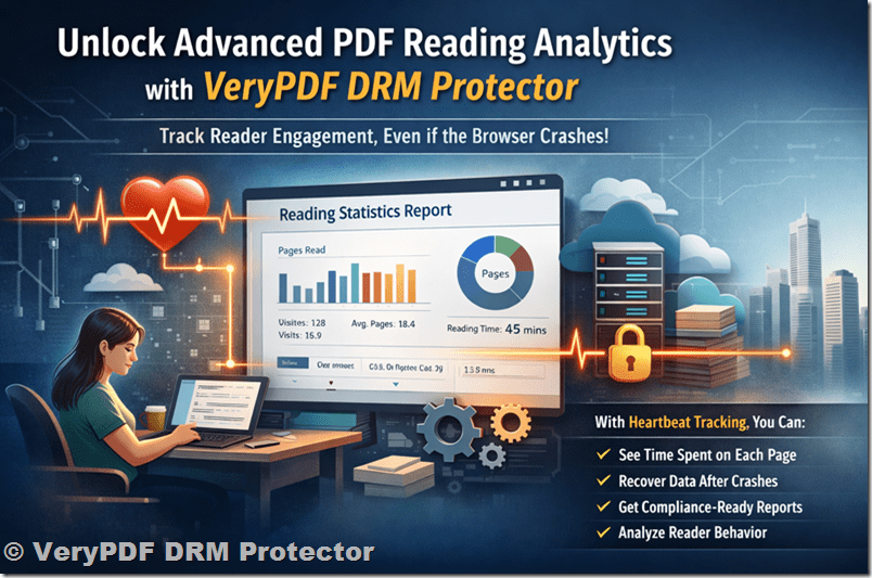 Unlock Powerful Document Intelligence: Advanced PDF Reading Analytics with VeryPDF DRM Protector Heartbeat Tracking for Education, Corporate Training, Compliance, and Secure Digital Content Distribution
