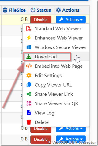 How to host DRM Protected .vpdf file to your own server and view it online by VeryPDF Secure Online Reader