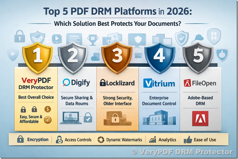 2026 Deep Review of the Top 5 PDF DRM Software Platforms: Which Solution Truly Protects Your Documents?