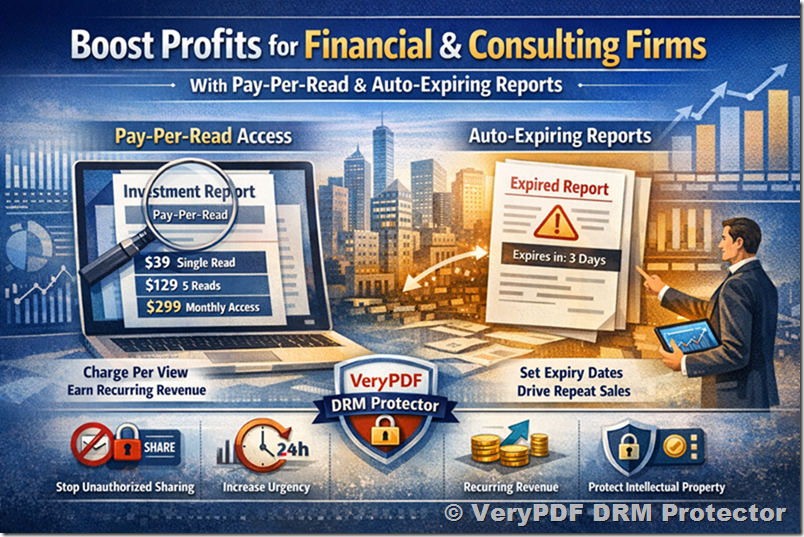 How Financial Research and Consulting Firms Can Dramatically Increase Profits with Pay-Per-Read Access and Auto-Expiring Reports