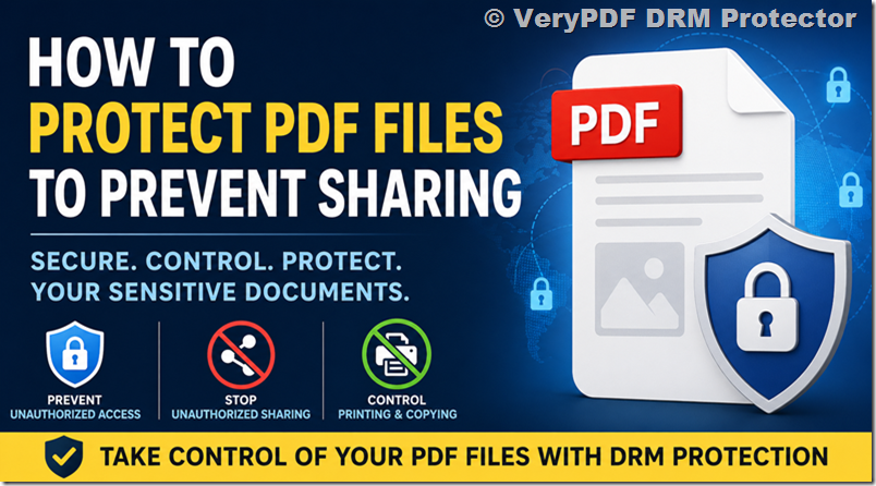 How to Protect PDF Files from Unauthorized Sharing, Copying, Printing, and Distribution to Prevent Data Leaks and Content Piracy