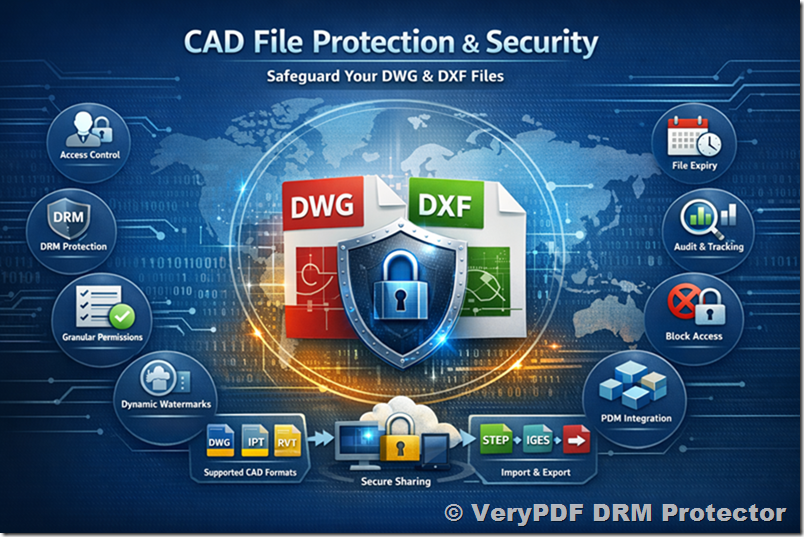 [Solution] CAD Files Protection: The Safest Way to Protect AutoCAD DWG, DXF, and Other CAD Drawings. Prevent unauthorized people to open your CAD drawing