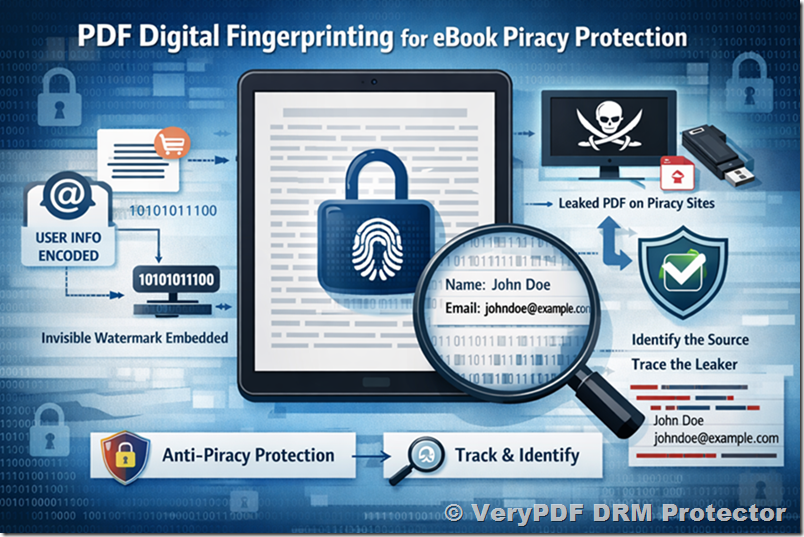 PDF Digital Fingerprinting and Invisible Watermarking: How to Protect eBooks and PDFs from Piracy, Unauthorized Sharing, and Revenue Loss