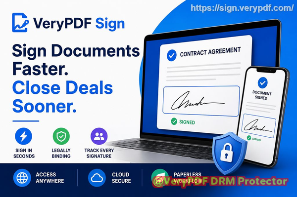 Best electronic signature solution for procurement departments using VeryPDF Sign to accelerate supplier contract approval workflows