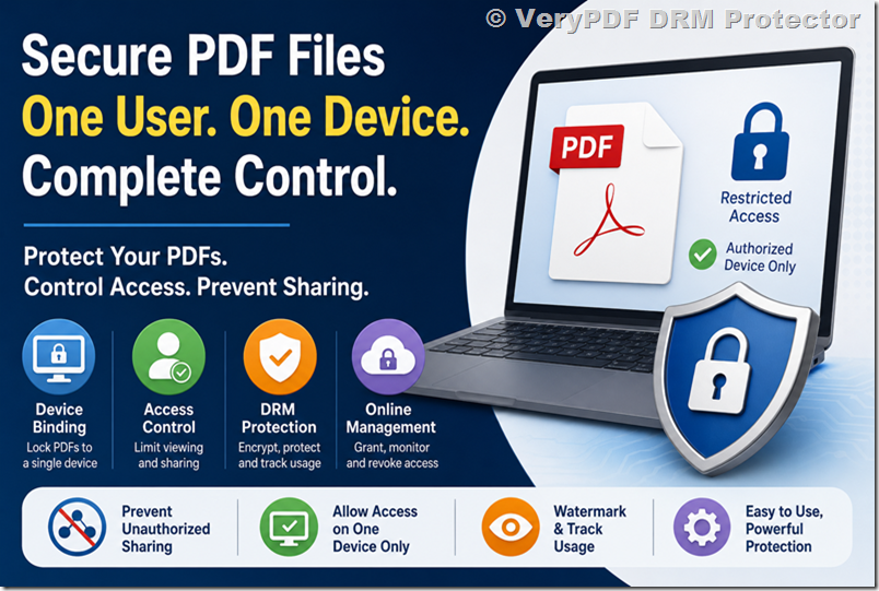 Securing PDF Files: Viewing on Just One PC, Single-Machine Access, and True PDF DRM Options