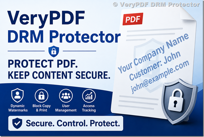How to Add a Dynamic Username Watermark to a Protected PDF Using VeryPDF DRM Protector