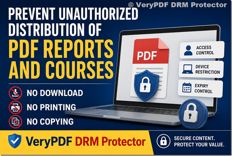 How to Prevent Unauthorized Distribution of PDF Reports and Training Courses