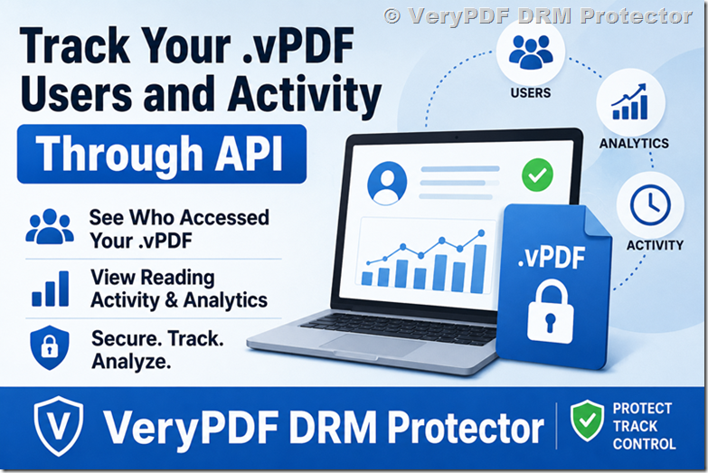 How to See API Users and Download Activity for .vPDF Files in VeryPDF DRM Protector