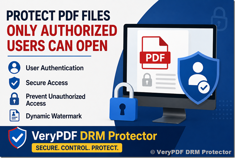 How to Let Only Authorized Users Open a Protected PDF with VeryPDF DRM Protector