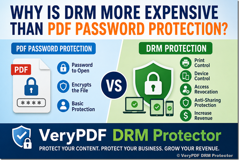 Why Is DRM More Expensive Than PDF Password Protection? A Simple Guide for Teachers, Ebook Authors, and Course Creators