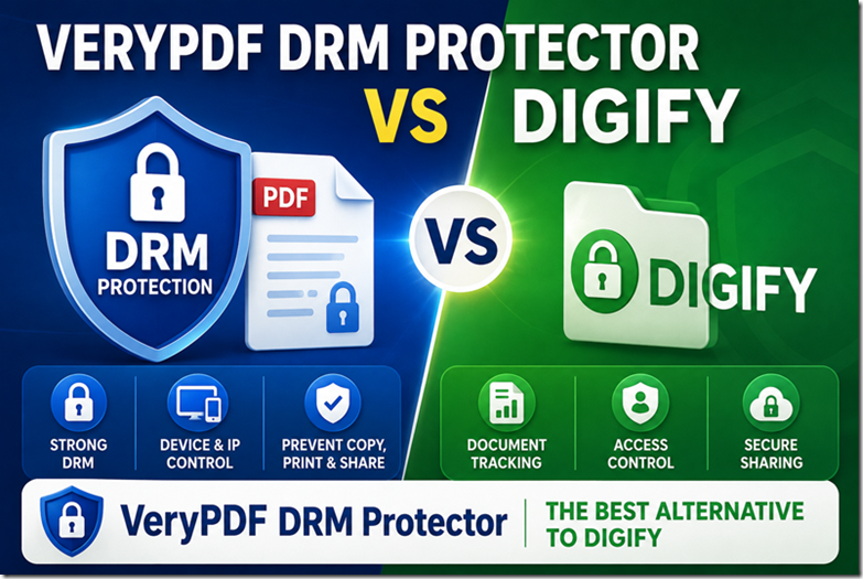 Best Digify Alternative: VeryPDF DRM Protector vs Digify for Secure Document Protection