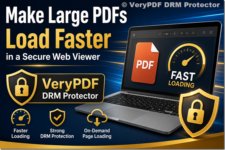 How to Make Large PDF Files Load Faster in VeryPDF Secure Web Viewer