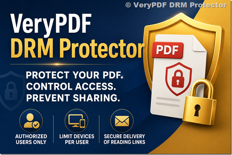 3 Ways to Add Authorized Users to VeryPDF DRM Protector for PDF eBook Protection