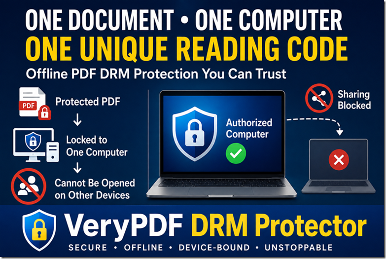 How to Stop Users from Sharing Offline PDF Files with a Device-Bound Reading Code