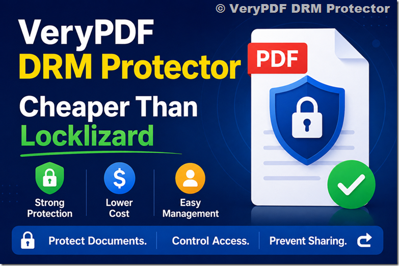 VeryPDF DRM Protector Is Cheaper Than Locklizard: Which PDF DRM Software Gives Better Value?