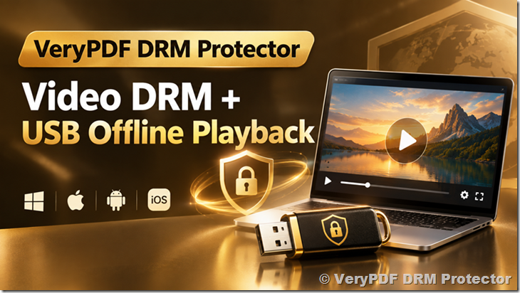 Video DRM + USB Offline Playback: Secure Video Player for All Platforms